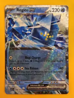 Pokemon Regice Ex 048/217 Mega Evolutions Ascended Heroes Ready To ship - Image 1