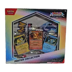 3X Pokemon TCG Prismatic Evolutions Poster Collection Flareon Jolteon Vaporeon - Image 3
