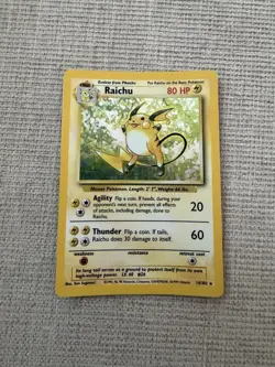 Pokemon Raichu 014/102 Base Set Holo - Image 1