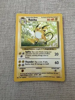 Pokemon Raichu 014/102 Base Set Holo - Image 2