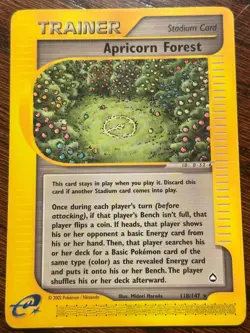 Pokemon TCG Apricorn Forest 118/147 Aquapolis Rare Card - HP - Image 1