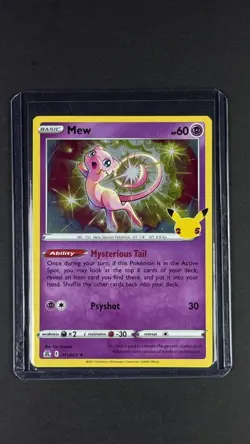 Mew 011/025 Holo Rare Celebrations Pokemon TCG NM - Image 3