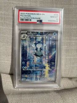 Pokemon TCG Poliwhirl Full Art 176/165 151 PSA Gem Mint 10 - Image 2