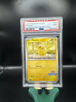 Pokemon Pikachu Illustration Contest 2024 Promo PSA 9 - Image 1