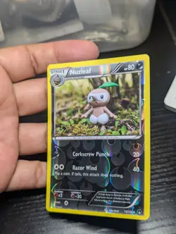 NUZLEAF 72/122 2016 Pokemon XY Breakpoint Reverse Holo TCG Stage 1 - Image 2