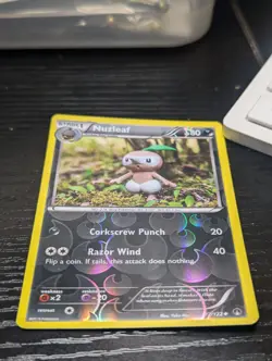 NUZLEAF 72/122 2016 Pokemon XY Breakpoint Reverse Holo TCG Stage 1 - Image 3