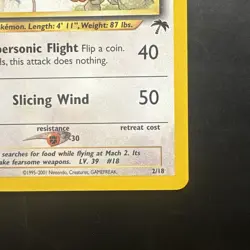 Pokemon Vintage Southern Islands Pidgeot 2/18 Rare WotC Promo - Image 5