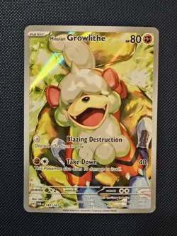 Hisuian Growlithe Illustration Rare 181/167 NM/M Pokemon Twilight Masquerade - Image 1