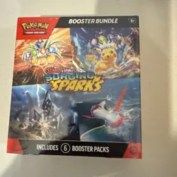 Pokemon TCG Scarlet & Violet Surging Sparks Booster Bundle 6 Packs - New Sealed - Image 1