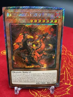 Blaster, Dragon Ruler of Infernos (Platinum Secret Rare) RA03-EN010 Yugioh LP - Image 1