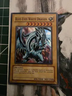 Blue-Eyes White Dragon #SKE-001 Yugioh 1st Edition Super Rare - Image 1