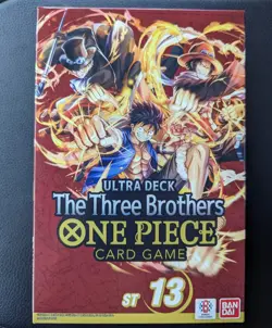 One Piece TCG: The Three Brothers Ultra Deck Box ST-13 Factory Sealed - Image 1