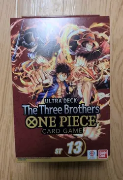 One Piece TCG: The Three Brothers Ultra Deck Box ST-13 Factory Sealed - Image 1