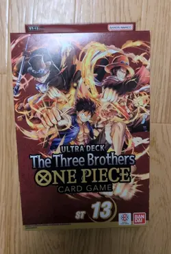 One Piece TCG: The Three Brothers Ultra Deck Box ST-13 Factory Sealed - Image 1