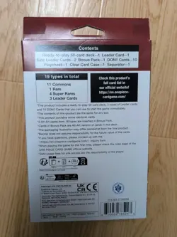 One Piece TCG: The Three Brothers Ultra Deck Box ST-13 Factory Sealed - Image 2