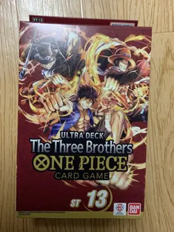 One Piece TCG: The Three Brothers Ultra Deck Box ST-13 Factory Sealed - Image 1