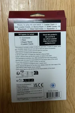 One Piece TCG: The Three Brothers Ultra Deck Box ST-13 Factory Sealed - Image 2