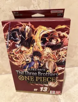 One Piece TCG: The Three Brothers Ultra Deck Box ST-13 Factory Sealed Mint - Image 1