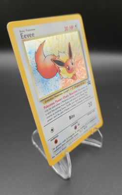 EEVEE / Black Star Holo Promo Pokemon #11 Vintage 1999-2000 MP Card - Image 2