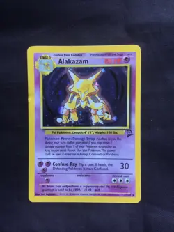 Pokemon Cards: Base Set 2 Rare Holo: Alakazam 1/130 - Image 1