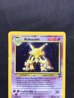 Pokemon Cards: Base Set 2 Rare Holo: Alakazam 1/130 - Image 2