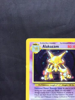 Pokemon Cards: Base Set 2 Rare Holo: Alakazam 1/130 - Image 3
