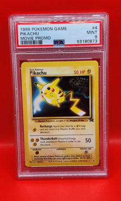 Pikachu 04/53 (Movie Promo) US SELLER - Wotc Promo Regular (PSA 9) Pokemon TCG - Image 3