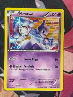 Mewtwo - 53/113 - LP -Holo Rare - Pokemon B&W Legendary Treasures - Pokemon TCG - Image 1