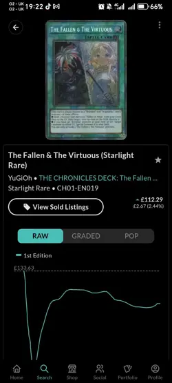 Yu-Gi-Oh The Fallen and The Virtuous Starlight Rare 1st Edition Near Mint SEALED - Image 4