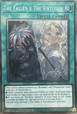 1X NM The Fallen & The Virtuous - CH01-EN019 - Starlight Rare 1st Edition - Image 1