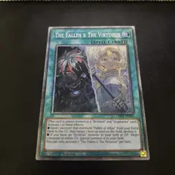 The Fallen & the Virtuous CH01-EN019 Starlight Rare Yugioh Card 1st Edition Mint - Image 1