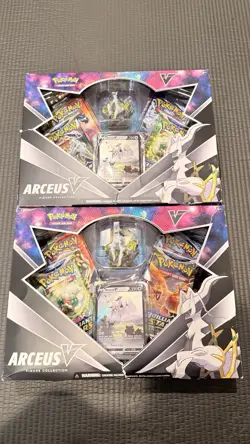 Pokemon TCG Arceus V Figure Collection Sealed LOT OF 2 - damaged box - Image 1