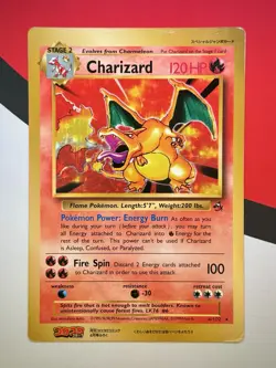 Charizard 4/102 CoroCoro Comics Jumbo Promo Japanese Pokemon Card 1999 HP - Image 1