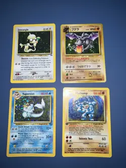 Pokemon Vintage Holo Cards Lot Of 4 - Conditions Vary - See Photos! - Image 1