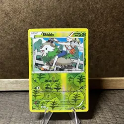 Pokemon TCG Skiddo XY BREAKthrough 16/162 Reverse Holo Common Card NM - Image 1