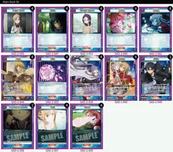 UNION ARENA: Sword Art Online Purple Progressive 50 Card Deck - Image 2