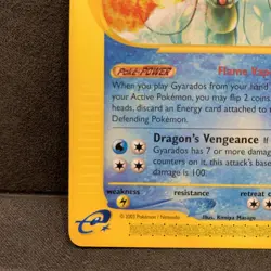 2003 Skyridge Gyarados Rare Non Holo 11/144 Pokemon Card Game TCG - Image 4
