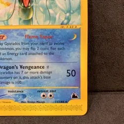 2003 Skyridge Gyarados Rare Non Holo 11/144 Pokemon Card Game TCG - Image 5