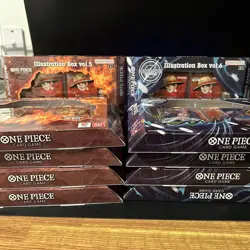 One Piece Card Game: Illustration Box (IB-05) Vol.5 X5 and Vol.6 X5 - IN HAND - Image 1