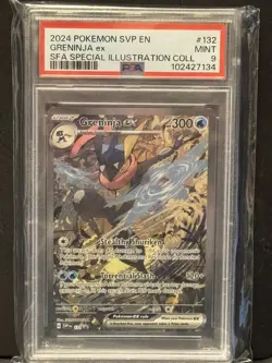 Greninja ex 132 Sv: Scarlet & Violet Promo Cards Holo PSA 9 - Image 1