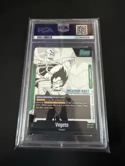 2025 DRAGON BALL SUPER CARD GAME FUSION WORLD MANGA BOOSTER 01 VEGETA PSA 10 - Image 2