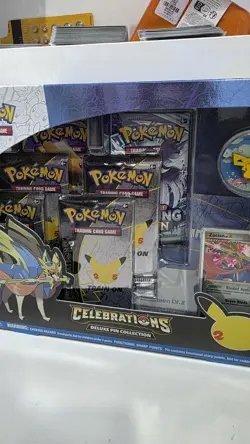 celebrations 25th anniversary zacian deluxe pin collection box Sealed pokemon - Image 4