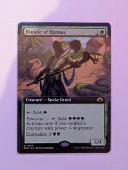MTG - Fanatic of Rhonas - 458 - Extended Art - Modern Horizons 3 - Not Foil - Image 1
