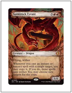 1x Spinerock Tyrant, Showcase Art, Lorwyn Eclipsed, Magic MTG NM - Image 1