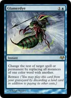 Moderate Play, English MTG Regular Glamerdye Eventide Magic the Gathering - Image 1