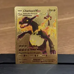 Pokemon Charizard VMAX Gold Foil Fan Art Collector Card - 330 HP - Image 1