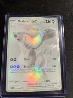 Pokemon TCG Reshiram EX 173/086 White Flare English, Black-White Rare (BWR) - Image 1