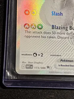 Pokemon TCG Reshiram EX 173/086 White Flare English, Black-White Rare (BWR) - Image 3