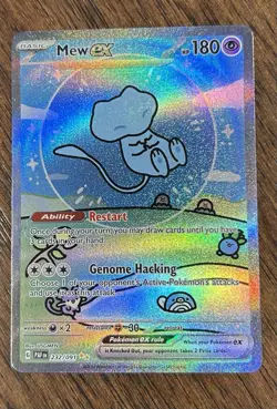 Pokemon TCG Bubble Mew EX 232/091 Special Illustration Rare Paldean Fates - Image 1