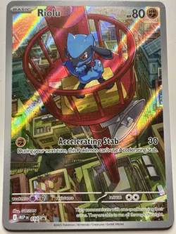 Pokemon TCG Riolu Illustration 010 Black Star Promo Mega Evolution English NM - Image 1